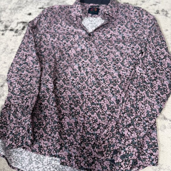 Vintage John Lennon Flower Pattern Button Up Shirt - Picture 3 of 5